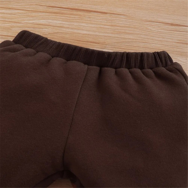 Rudens žiemos rūbų rinkinys kūdikiams Oranžiniai vaikiški drabužiai berniukams Animaciniai filmukai Lapės spaudiniai Mažylio kostiumas Jaukūs megztiniai vaikams 1-3Y