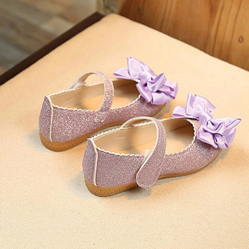 1-6 години Деца Момиче Принцеса Bowknot Танцови обувки от набук Кожени единични обувки Момиче Ежедневни меки парти обувки Маркови обувки за танци Детски