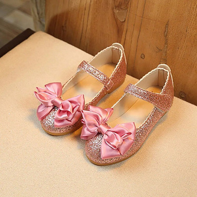 1-6 ετών Παιδιά Κορίτσι Princess Bowknot Dance Nubuck Δερμάτινα Μονά παπούτσια για κορίτσι Casual Soft παπούτσια για πάρτι Επώνυμα παπούτσια χορού παιδικά