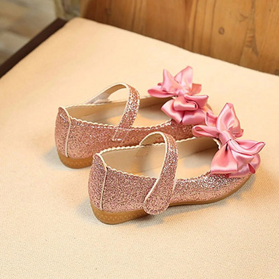 1-6 ani Copii Fata Printesa Bowknot Dans Piele Nubuck Pantofi singuri Fata Casual Pantofi moi de petrecere Pantofi de dans de marca Copii