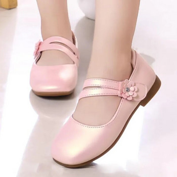 8, 6, 9, 11, 10, 12 години Деца Детски розово-бели кожени обувки на принцеса за малки момичета Училищни обувки за латино танци Ново 2021 г.