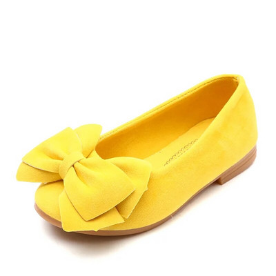 Pantofi pentru fetiță, ușoare, de designer de marcă, pantofi pentru copii, mocassini drăguți pentru fetiță, cu fluture, piele de căprioară, pantofi pentru sugari F12222