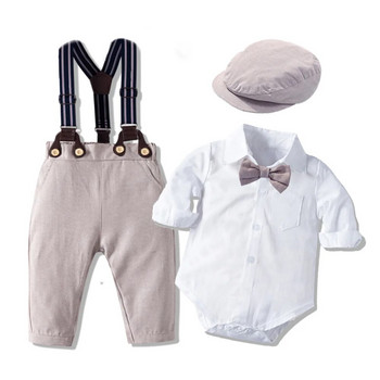 Baby Boys Romper Boutique Σετ Ρούχων Νεογέννητο Όμορφο Δώρο Γενεθλίων 1ου στάμπα Φλόριντα Καπέλο Φιόγκος Σετ Παιδικά νυφικά