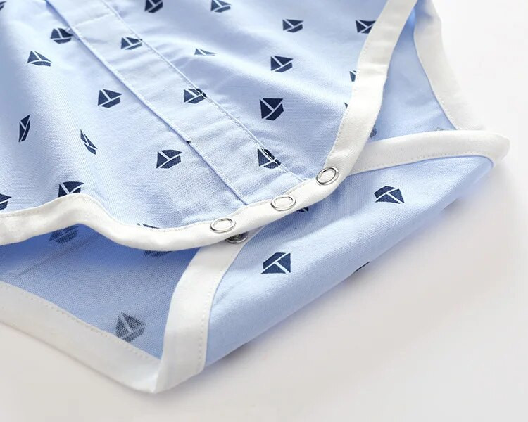 Mazuļu puikas uzvalks veste mazuļa zēnam Romper Sailboat Print Bikses tauriņš Bērnu ballīšu apģērbi Uzvalki 3 6 9 12 mēnešu jaundzimušo zēnu apģērbs