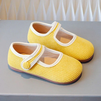 Φθινοπωρινά Παιδικά Παπούτσια Κορεάτικου στυλ Κοριτσιού Αναπνεύσιμα Δερμάτινα Παπούτσια Νήπια Μαλακά Flats Casual Παπούτσια Παιδικά Mary Janes Χορευτικά παπούτσια
