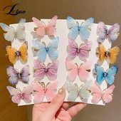 1 τεμ. Πολύχρωμες φουρκέτες πεταλούδας Κοριτσίστικες κλιπ μαλλιών Barrettes Γυναικείο στολίδι για τα μαλλιά ουράνιο τόξο Μόδα αξεσουάρ μαλλιών