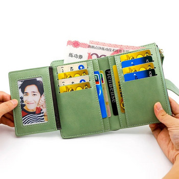 Νέο γυναικείο πορτοφόλι Κοντό γυναικείο πορτοφόλι με φερμουάρ Μεγάλης χωρητικότητας Πορτοφόλι πολλαπλών καρτών Χονδρική