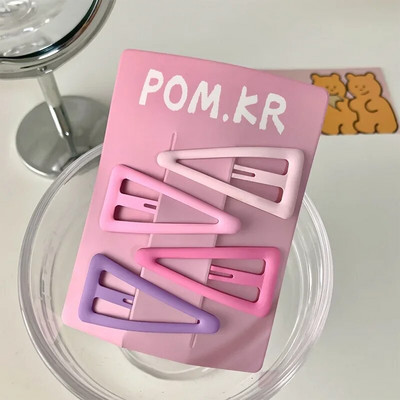 4GAB/partija Baby Solid Matu Spraudītes Zvaigznīte Truši Lācis Matadatas meitenēm Bērniem Piena Tēja Krāsa Ģeometriskas Spraudītes Jauki matu aksesuāri