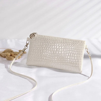 Krokodila maks sievietēm monētu somiņa Jauna modes maza rokas soma Augstas kvalitātes PU monētu maciņš rāvējslēdzēja aizdare Viendabīgas konfekšu krāsas