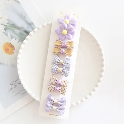 10 bucăți/set agrafe de păr pentru bebeluși Accesorii pentru bentită pentru bebeluși Agrafă de păr pentru copii din bumbac Agrafă de păr pentru fetiță Accesorii pentru păr pentru copii