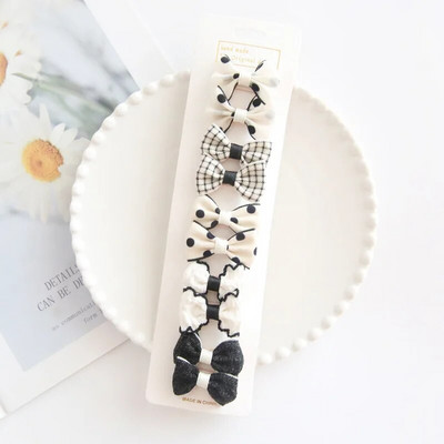 10 bucăți/set agrafe de păr pentru bebeluși Accesorii pentru bentită pentru bebeluși Agrafă de păr pentru copii din bumbac Agrafă de păr pentru fetiță Accesorii pentru păr pentru copii
