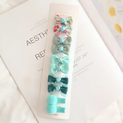 10 bucăți/set agrafe de păr pentru bebeluși Accesorii pentru bentită pentru bebeluși Agrafă de păr pentru copii din bumbac Agrafă de păr pentru fetiță Accesorii pentru păr pentru copii
