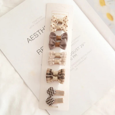 10 bucăți/set agrafe de păr pentru bebeluși Accesorii pentru bentită pentru bebeluși Agrafă de păr pentru copii din bumbac Agrafă de păr pentru fetiță Accesorii pentru păr pentru copii