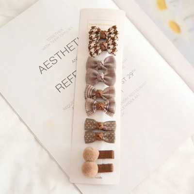 10 bucăți/set agrafe de păr pentru bebeluși Accesorii pentru bentită pentru bebeluși Agrafă de păr pentru copii din bumbac Agrafă de păr pentru fetiță Accesorii pentru păr pentru copii