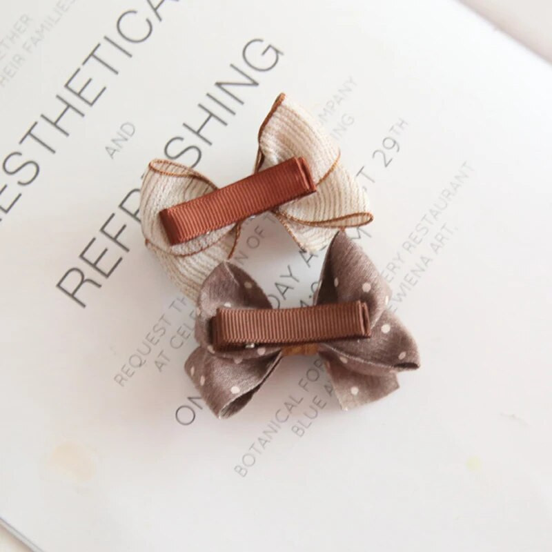 10 τμχ/Σετ Κλιπ μωρών για μωρά Αξεσουάρ για μωρό κεφαλόδεσμο Cross Kid Hair Clip Cotton Girl Hair Clip Baby Barrettes Hair Accessories