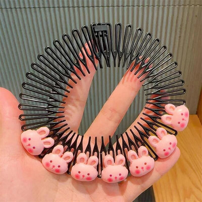 Bērni Y2k Zvaigzne Krāsaini Matu Ķemme Salauzta Galvas Lente Matu Spraudītes Zaķītis Jauka Galvassega Princese Meitenes Iegareni Matu Aksesuārs