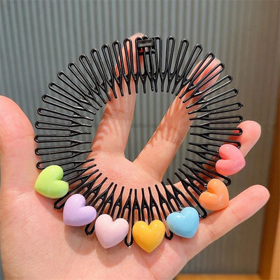 Bērni Y2k Zvaigzne Krāsaini Matu Ķemme Salauzta Galvas Lente Matu Spraudītes Zaķītis Jauka Galvassega Princese Meitenes Iegareni Matu Aksesuārs