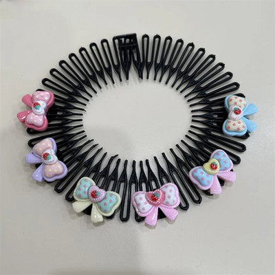 Bērni Y2k Zvaigzne Krāsaini Matu Ķemme Salauzta Galvas Lente Matu Spraudītes Zaķītis Jauka Galvassega Princese Meitenes Iegareni Matu Aksesuārs