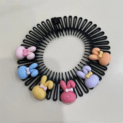 Bērni Y2k Zvaigzne Krāsaini Matu Ķemme Salauzta Galvas Lente Matu Spraudītes Zaķītis Jauka Galvassega Princese Meitenes Iegareni Matu Aksesuārs