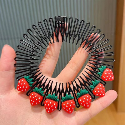 Bērni Y2k Zvaigzne Krāsaini Matu Ķemme Salauzta Galvas Lente Matu Spraudītes Zaķītis Jauka Galvassega Princese Meitenes Iegareni Matu Aksesuārs