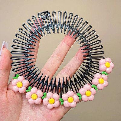 Bērni Y2k Zvaigzne Krāsaini Matu Ķemme Salauzta Galvas Lente Matu Spraudītes Zaķītis Jauka Galvassega Princese Meitenes Iegareni Matu Aksesuārs