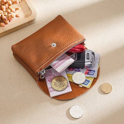  Къси портфейли за монети Калъф за чанта за държач на карти Преносима ретро портмоне за малки пари за мъже, жени, чанта за слушалки
