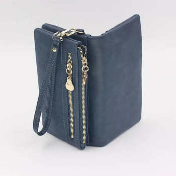 Πορτοφόλια μόδας PUOU 2020 Γυναικεία πορτοφόλια με μακρύ πορτοφόλι Γυναικείο πορτοφόλι με μακρύ τμήμα συμπλέκτη Μαλακό PU δερμάτινη τσάντα χρημάτων