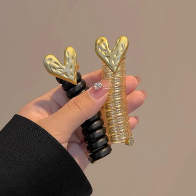 2 tk Candy Color Telefoni traat Hiar Bands Tüdrukute Elastsus Kummipael Elastsed Juuksepaelad Juuksenöör Lastele Scrunchy Peapaelad