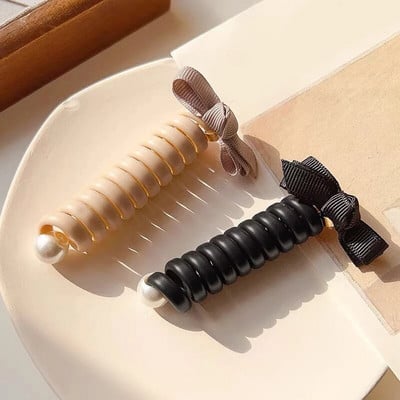 2 tk Candy Color Telefoni traat Hiar Bands Tüdrukute Elastsus Kummipael Elastsed Juuksepaelad Juuksenöör Lastele Scrunchy Peapaelad