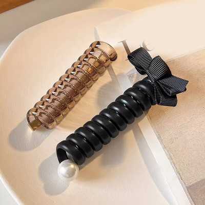 2 tk Candy Color Telefoni traat Hiar Bands Tüdrukute Elastsus Kummipael Elastsed Juuksepaelad Juuksenöör Lastele Scrunchy Peapaelad