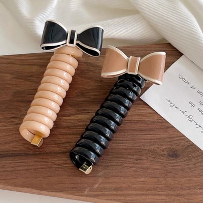 2 tk Candy Color Telefoni traat Hiar Bands Tüdrukute Elastsus Kummipael Elastsed Juuksepaelad Juuksenöör Lastele Scrunchy Peapaelad