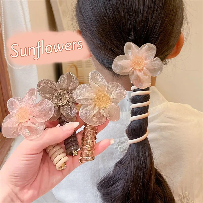 2 tk Candy Color Telefoni traat Hiar Bands Tüdrukute Elastsus Kummipael Elastsed Juuksepaelad Juuksenöör Lastele Scrunchy Peapaelad