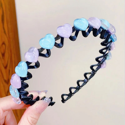 Armas värviline lilleline ümmargune täht Heart Wave metallist juuksepael Tüdrukutele Ilusad Juuksed Kaunista Peapael Lastele Armsad Juuste Aksessuaarid