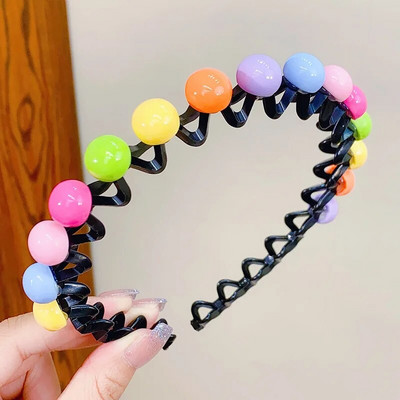 Armas värviline lilleline ümmargune täht Heart Wave metallist juuksepael Tüdrukutele Ilusad Juuksed Kaunista Peapael Lastele Armsad Juuste Aksessuaarid