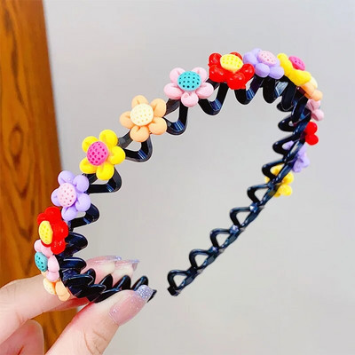 Armas värviline lilleline ümmargune täht Heart Wave metallist juuksepael Tüdrukutele Ilusad Juuksed Kaunista Peapael Lastele Armsad Juuste Aksessuaarid