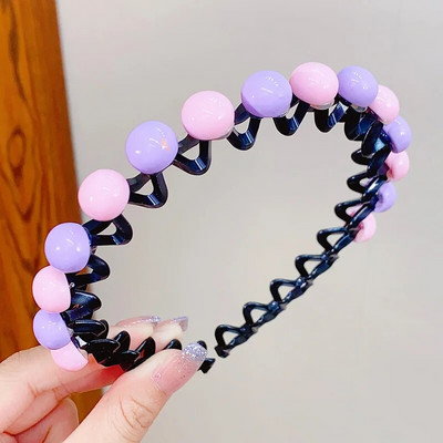 Armas värviline lilleline ümmargune täht Heart Wave metallist juuksepael Tüdrukutele Ilusad Juuksed Kaunista Peapael Lastele Armsad Juuste Aksessuaarid