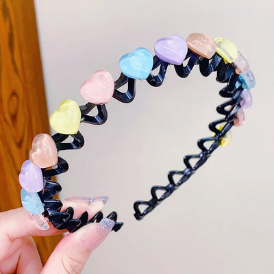 Armas värviline lilleline ümmargune täht Heart Wave metallist juuksepael Tüdrukutele Ilusad Juuksed Kaunista Peapael Lastele Armsad Juuste Aksessuaarid