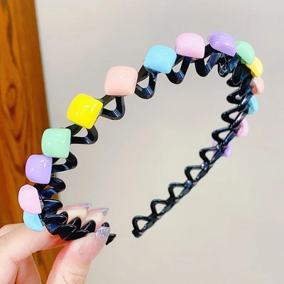 Armas värviline lilleline ümmargune täht Heart Wave metallist juuksepael Tüdrukutele Ilusad Juuksed Kaunista Peapael Lastele Armsad Juuste Aksessuaarid