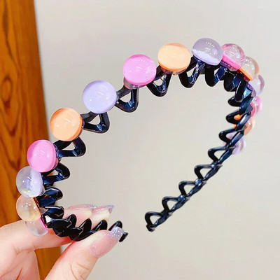 Armas värviline lilleline ümmargune täht Heart Wave metallist juuksepael Tüdrukutele Ilusad Juuksed Kaunista Peapael Lastele Armsad Juuste Aksessuaarid