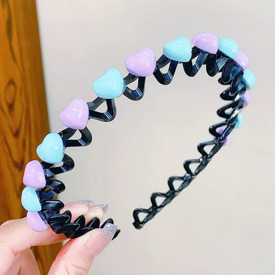 Armas värviline lilleline ümmargune täht Heart Wave metallist juuksepael Tüdrukutele Ilusad Juuksed Kaunista Peapael Lastele Armsad Juuste Aksessuaarid