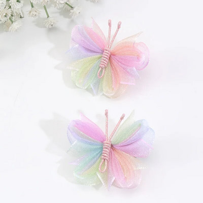 2Gb Cute Pearl Butterfly Matu Spraudītes Meitenēm Sweet Kids Matu sprādzes Barrette Vasaras Galvassegas Matu Aksesuāri Matu Ornamenta Spraude