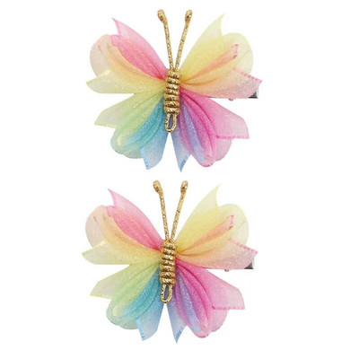 2Gb Cute Pearl Butterfly Matu Spraudītes Meitenēm Sweet Kids Matu sprādzes Barrette Vasaras Galvassegas Matu Aksesuāri Matu Ornamenta Spraude