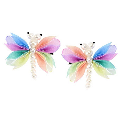 2Gb Cute Pearl Butterfly Matu Spraudītes Meitenēm Sweet Kids Matu sprādzes Barrette Vasaras Galvassegas Matu Aksesuāri Matu Ornamenta Spraude