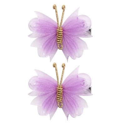 2Gb Cute Pearl Butterfly Matu Spraudītes Meitenēm Sweet Kids Matu sprādzes Barrette Vasaras Galvassegas Matu Aksesuāri Matu Ornamenta Spraude