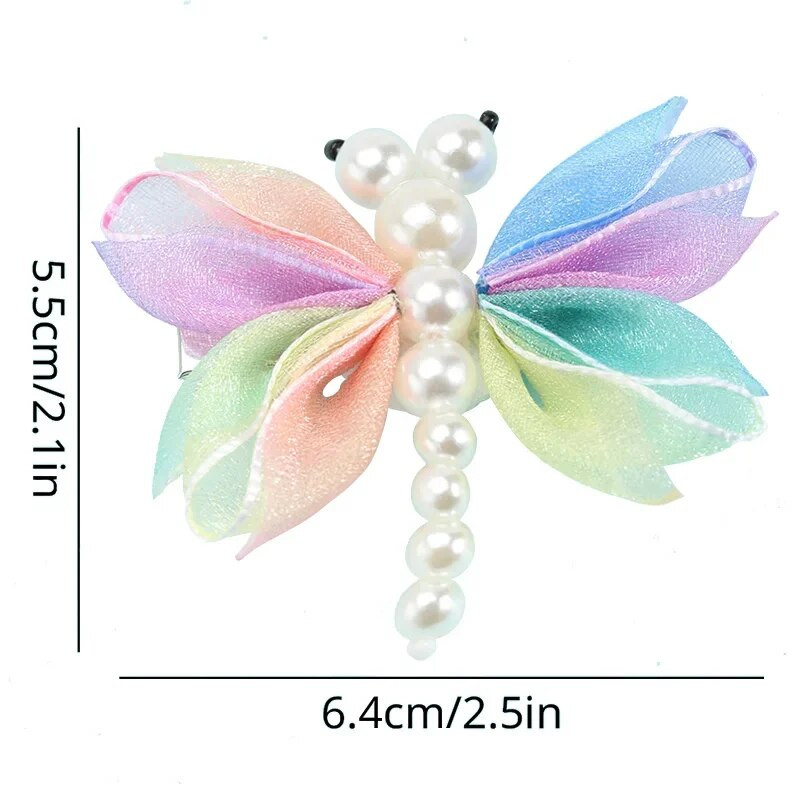 2Gb Cute Pearl Butterfly Matu Spraudītes Meitenēm Sweet Kids Matu sprādzes Barrette Vasaras Galvassegas Matu Aksesuāri Matu Ornamenta Spraude