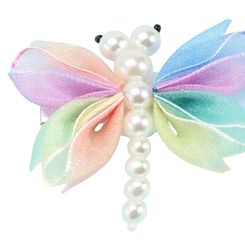 2Gb Cute Pearl Butterfly Matu Spraudītes Meitenēm Sweet Kids Matu sprādzes Barrette Vasaras Galvassegas Matu Aksesuāri Matu Ornamenta Spraude