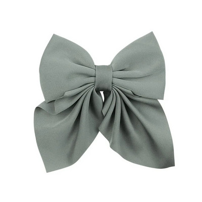 Noi agrafe de păr cu fundă dulce de culoare solidă Agrafe de păr cu fundătură pentru fete Barrette fluture din satin Clip cu cic de rață Accesorii de păr pentru copii