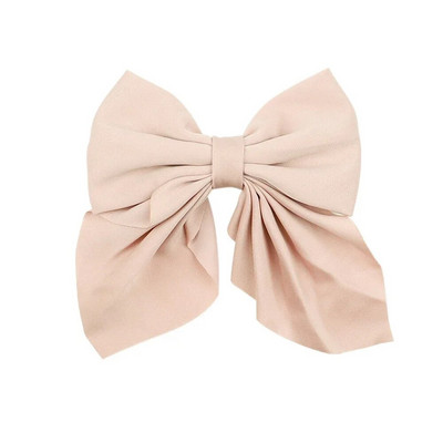 Noi agrafe de păr cu fundă dulce de culoare solidă Agrafe de păr cu fundătură pentru fete Barrette fluture din satin Clip cu cic de rață Accesorii de păr pentru copii