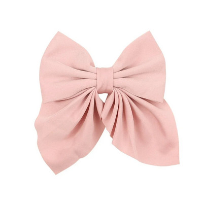 Noi agrafe de păr cu fundă dulce de culoare solidă Agrafe de păr cu fundătură pentru fete Barrette fluture din satin Clip cu cic de rață Accesorii de păr pentru copii