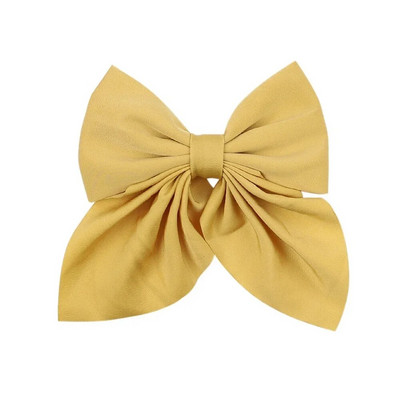 Noi agrafe de păr cu fundă dulce de culoare solidă Agrafe de păr cu fundătură pentru fete Barrette fluture din satin Clip cu cic de rață Accesorii de păr pentru copii
